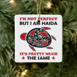 Haida Turtle Haida First Nation Native Pride Julgransprydnad Keramik