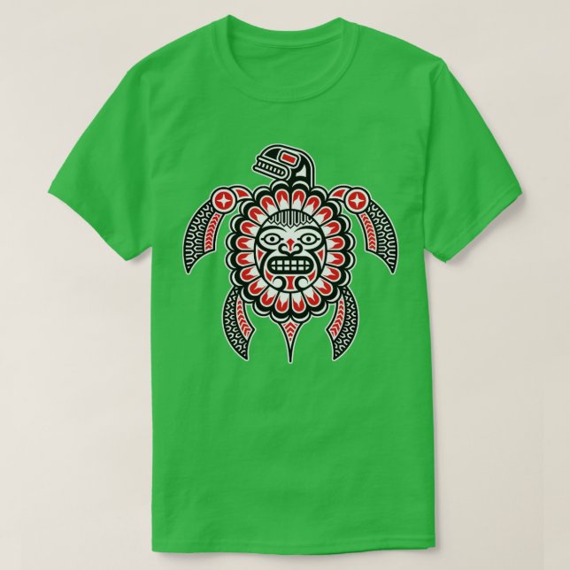 Haida Turtle Indian Native America Indige T Shirt (Design framsida)