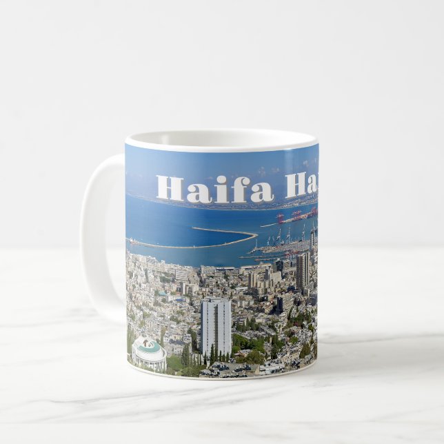 Haifa Harbor Kaffemugg (Framsida vänster)