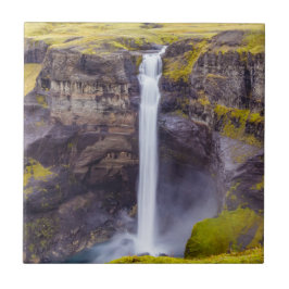Haifoss vattenfall, Island Kakelplatta