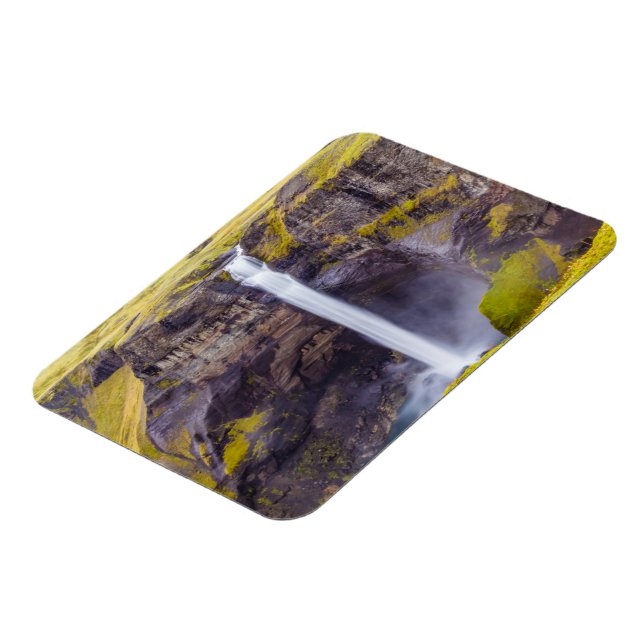 Haifoss vattenfall, Island Magnet (Vänstra Sidan)