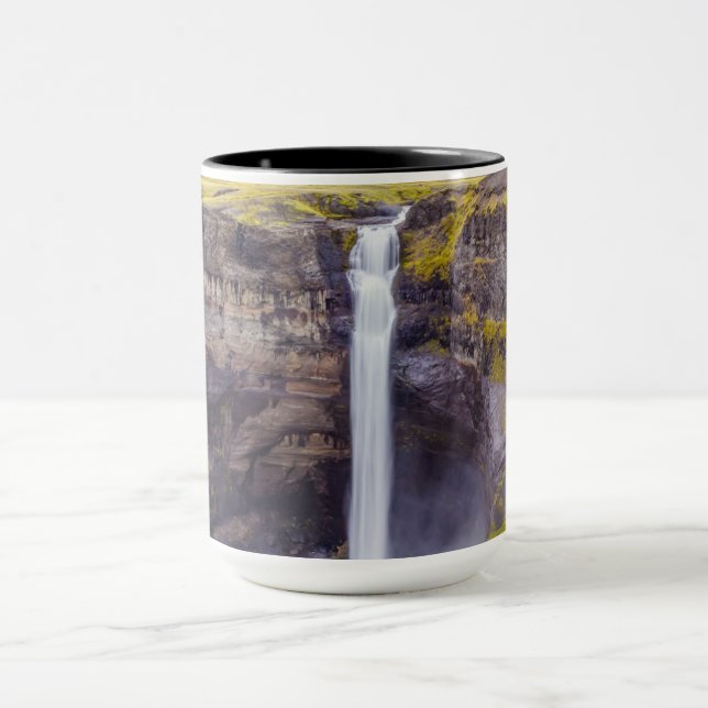 Haifoss vattenfall, Island Mugg (Center)