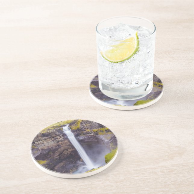 Haifoss vattenfall, Island Underlägg (Sidan)