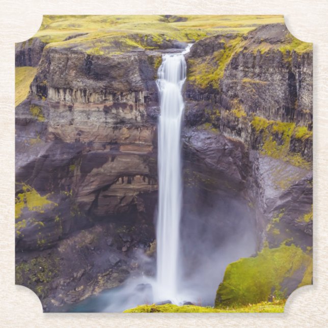 Haifoss vattenfall, Island Underlägg Papper (Framsida)