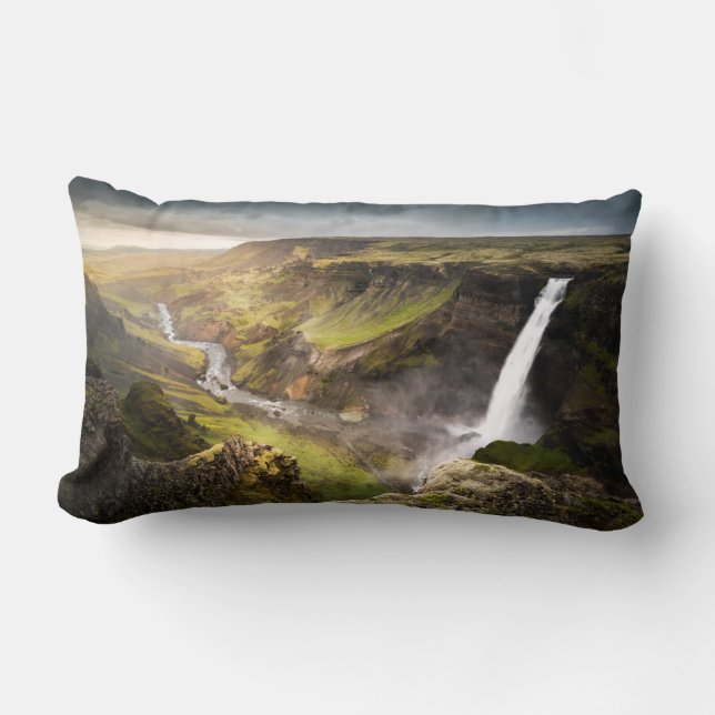 Haifoss Waterfall | Sommar i Island Lumbarkudde (Framsida)