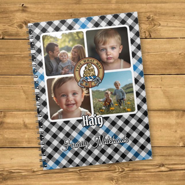 Haig Familj Foto Collage Anteckningsbok (Skapare uppladdad)