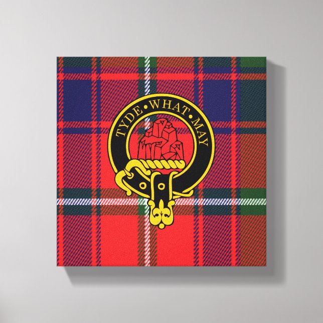 Haig Scottish Vapensköld och Tartan Kanvastryck (Framsida)