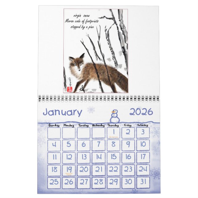 Haiga kalender 2011 (Jan 2026)