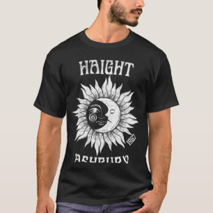 Haight Ashbury 1967 Retro San Francisco Sol Måne H T Shirt