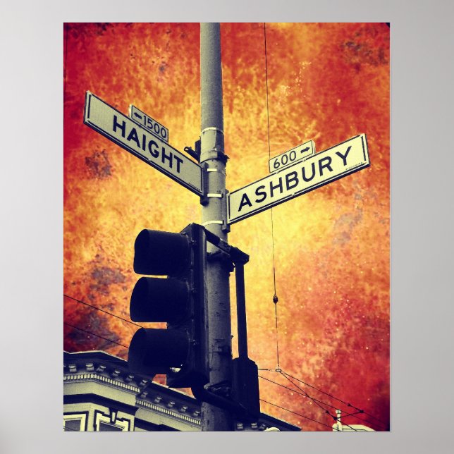 Haight och Ashbury Poster (Framsidan)