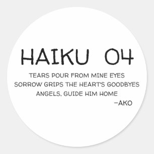 HAIKU 04 RUNT KLISTERMÄRKE