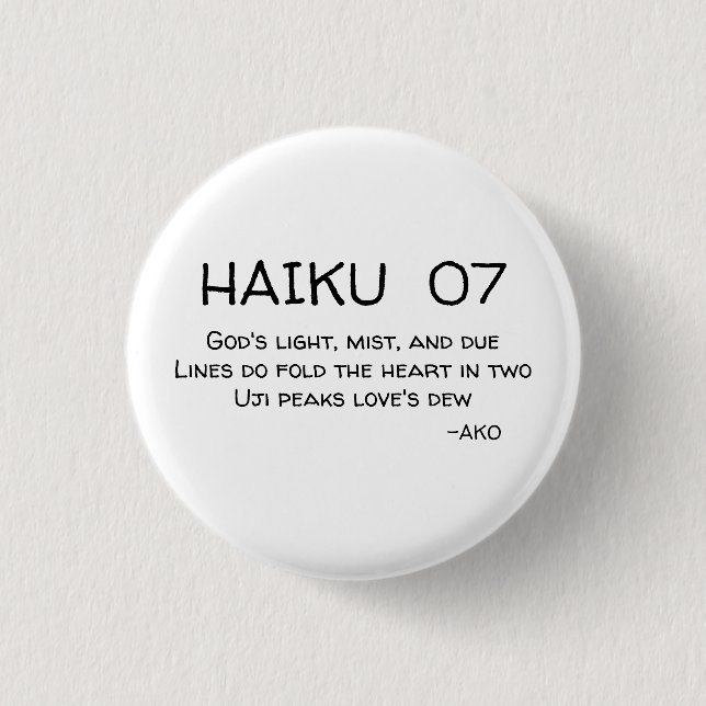 HAIKU 07 KNAPP (Framsida)