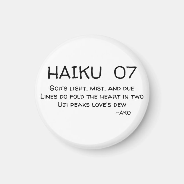 HAIKU 07 MAGNET (Framsidan)