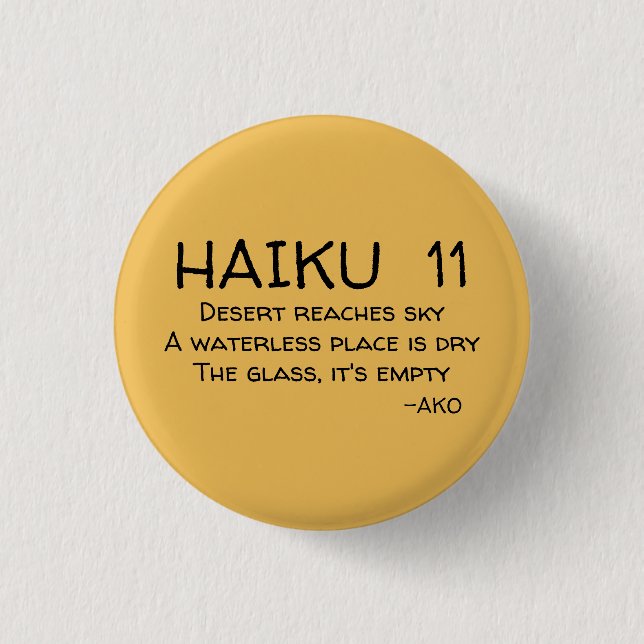 HAIKU 11-knapp Knapp (Framsida)