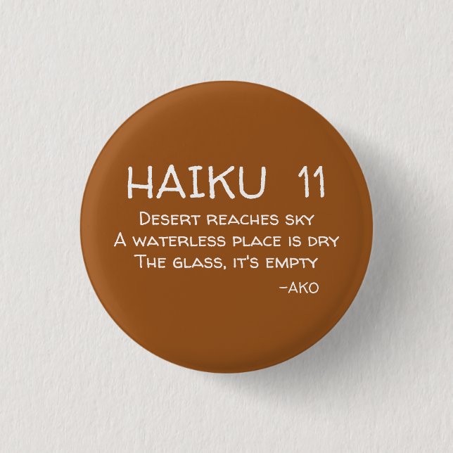HAIKU 11-knapp Knapp (Framsida)