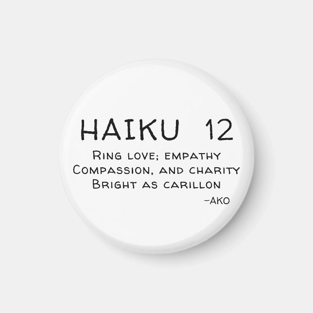 HAIKU 12 MAGNET (Framsidan)