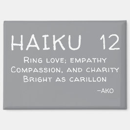 HAIKU 12 MAGNET