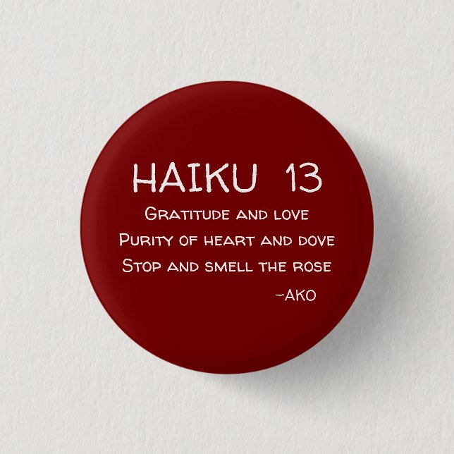 HAIKU 13 KNAPP (Framsida)