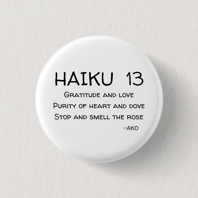 HAIKU 13 KNAPP (Framsida)