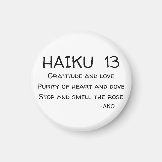 HAIKU 13 MAGNET (Framsidan)