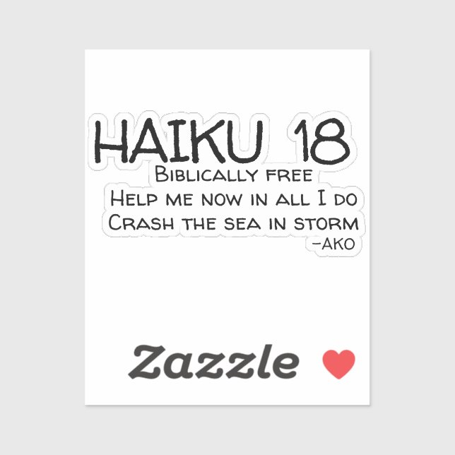 HAIKU 18 KLISTERMÄRKEN (Ark)