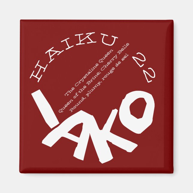 HAIKU 22 MAGNET (Framsidan)