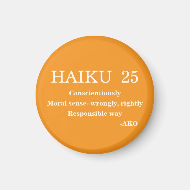 HAIKU 25 MAGNET (Framsidan)