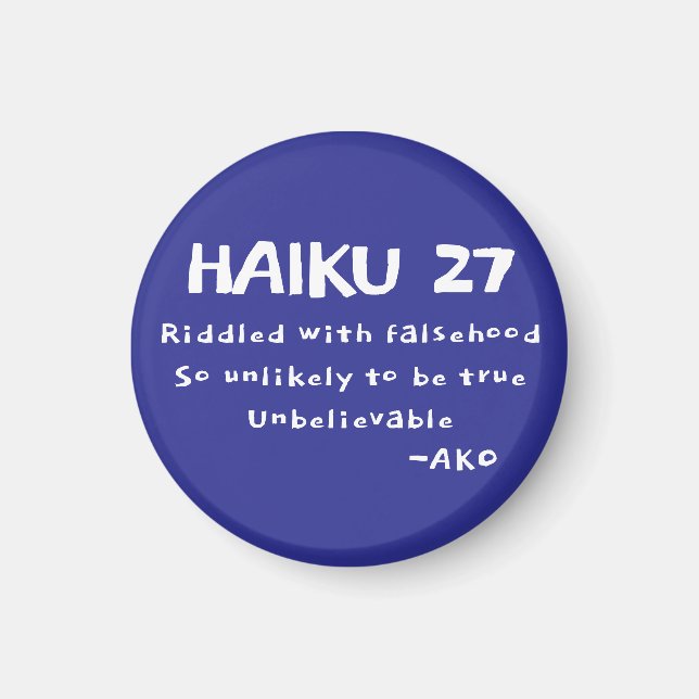 HAIKU 27 MAGNET (Framsidan)