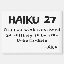 HAIKU 27 MAGNET