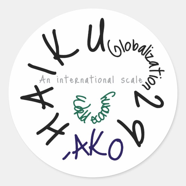 HAIKU 29 RUNT KLISTERMÄRKE (Framsida)