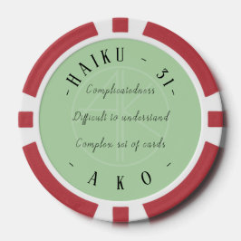 HAIKU 31 POKER MARKER