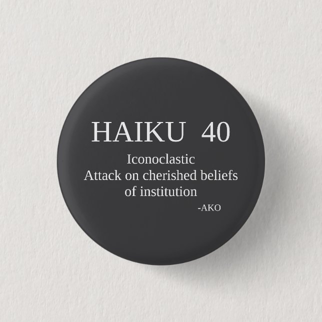 HAIKU 40 KNAPP (Framsida)