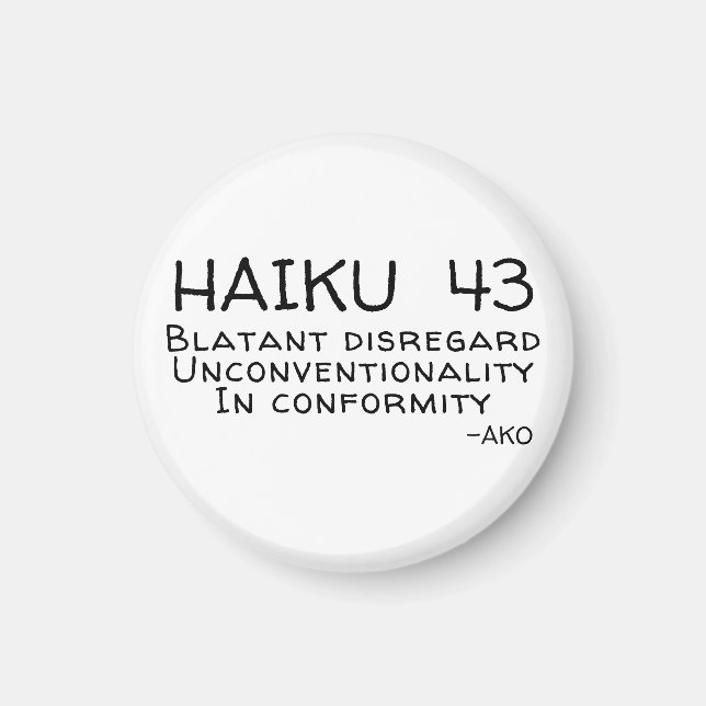 HAIKU 43 MAGNET (Framsidan)