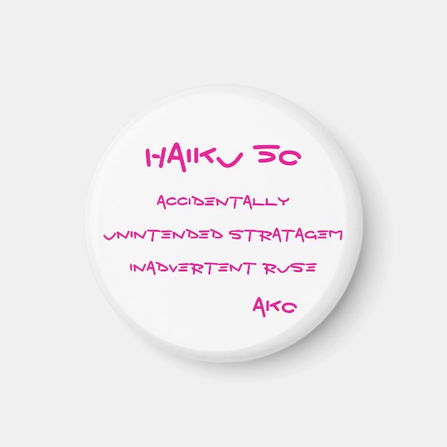 HAIKU 50 MAGNET (Framsidan)