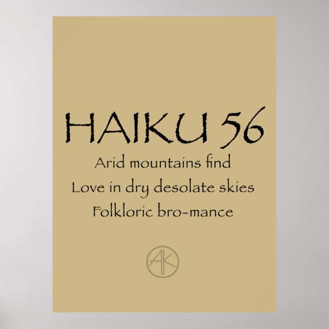 HAIKU 56 POSTER (Framsidan)