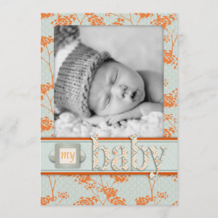 Haiku Baby annons Card Meddelande