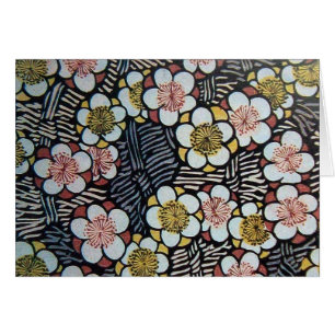 HAIKU/BLACK WHITE ROSA GULT VÅR BLOMMOR HÄLSNINGSKORT