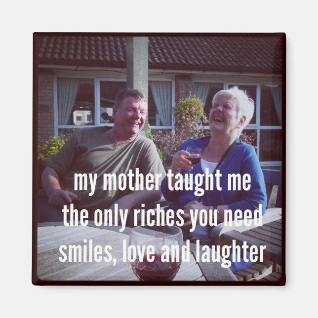 Haiku Fridge Magnet - My Mor Taught Me (Framsidan)