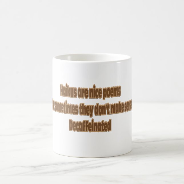 haiku humor kaffemugg (Center)