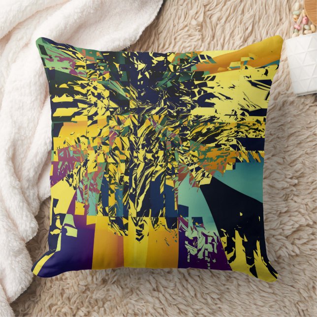 Haiku Japansk Poetry Colorful Mönster Kudde (Filt)