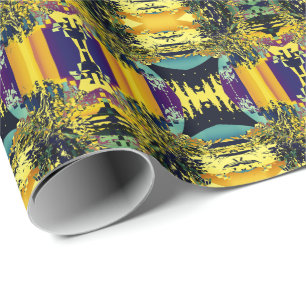 Haiku Japansk Poetry Colorful Mönster Presentpapper