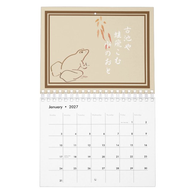 Haiku Kalender (Jan 2027)