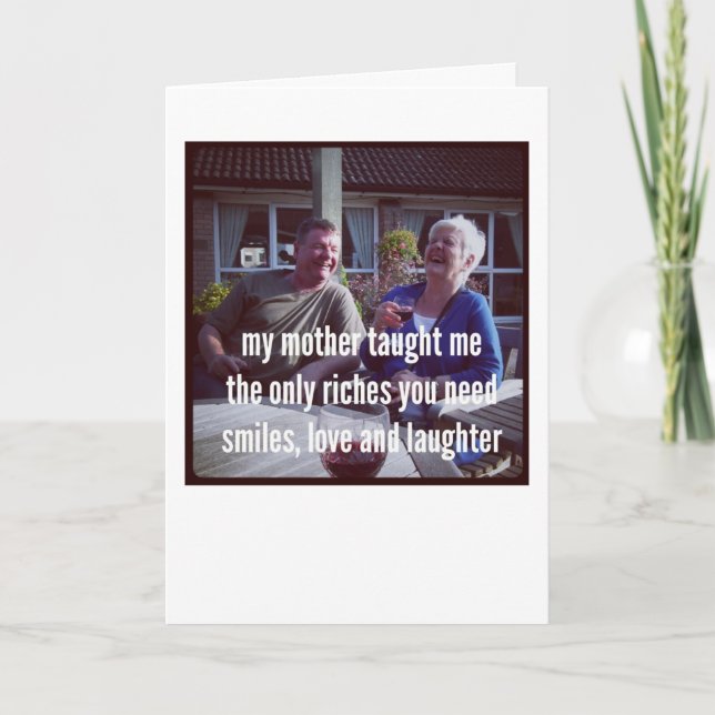 Haiku-kort - My Mor Taught Me Kort (Framsida)