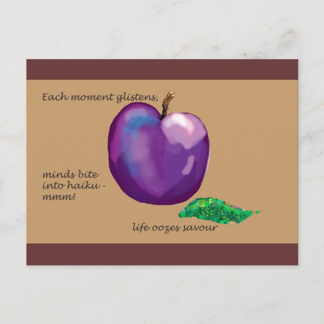 Haiku - livet är poesi vykort (Framsida)