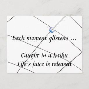Haiku - livsjuice vykort