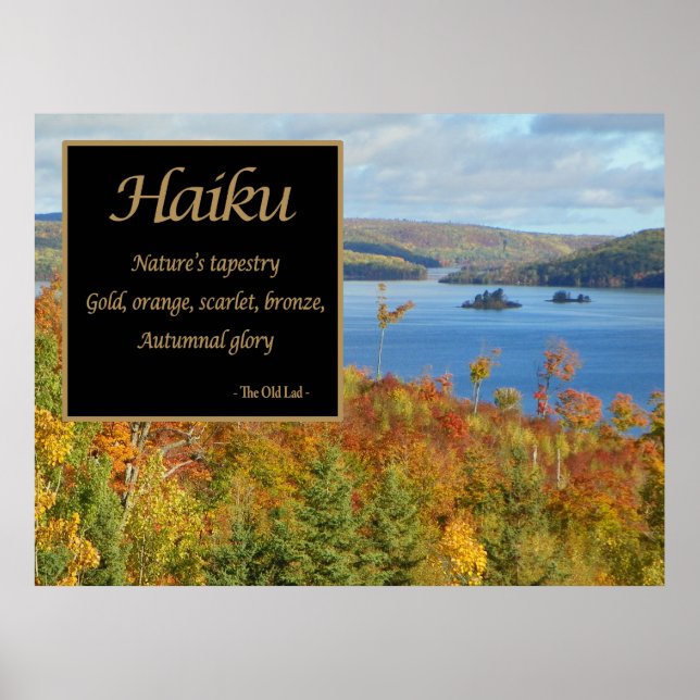 Haiku Nature's Tapestry Photographic Poster (Framsidan)