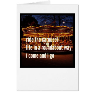 Haikukort - I lämnade dig ensam Hälsningskort