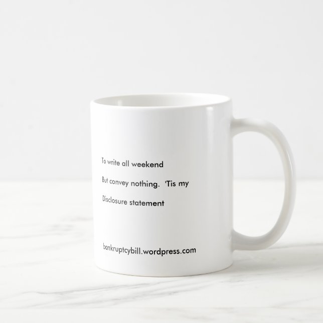 Haikumugg - avslöjandepåstående kaffemugg (Höger)