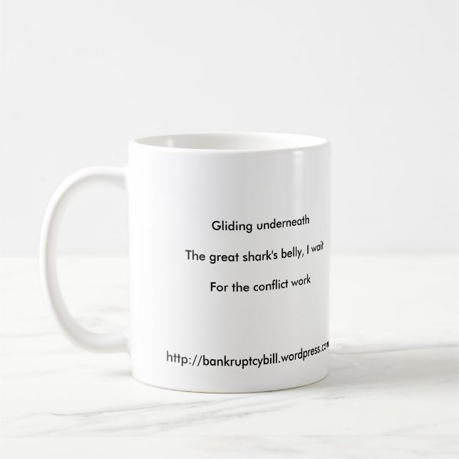 Haikumugg - konfliktarbete kaffemugg (Vänster)