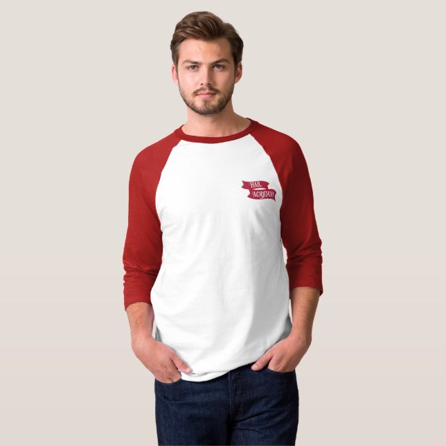 Hail Academia baseboll t-shirt (Hel framsida)